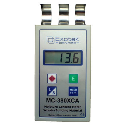 Feuchtigkeitsmessgerät für Holz - MC-380XCA - Exotek Instruments - Baumaterial / dielektrisch / mit Digitalanzeige