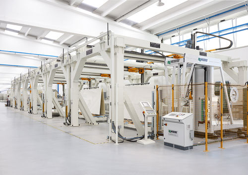 Verpackungsanlage für Keramik - MESSERSI' PACKAGING - für Umreifungsmaschine / automatisch