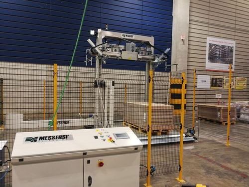 Automatische Umreifungsmaschine - VR80  - MESSERSI' PACKAGING - für Holz / für die holzverarbeitende Industrie / vertikal