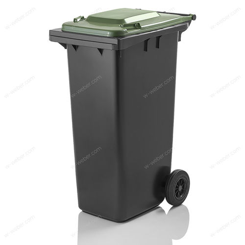 Müllbehälter mit 2 Rädern - MGB 180 L - Weber GmbH & Co. KG Abfallbehaelter & Container - HDPE / für städtische Produkte / für Haushaltsprodukte