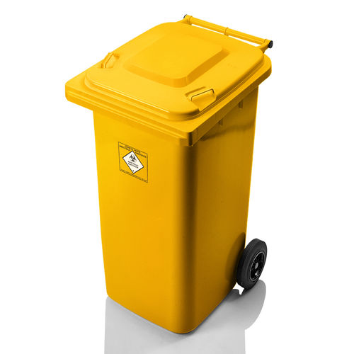 HDPE-Müllbehälter - MGB 240 L - Weber GmbH & Co. KG Abfallbehaelter & Container - für medizinische Produkte / mit Deckel / mit 2 Rädern