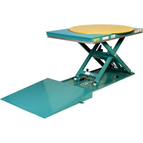 Scherenhubtisch - Lift-N-Spin - Lift Products - elektrisch / festinstalliert / extraflach