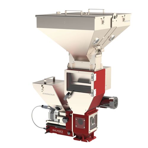 Gravimetrische Dosier- und Mischanlage - MHBS - Movacolor - für Flüssigkeiten / Pulver / für Masterbatch