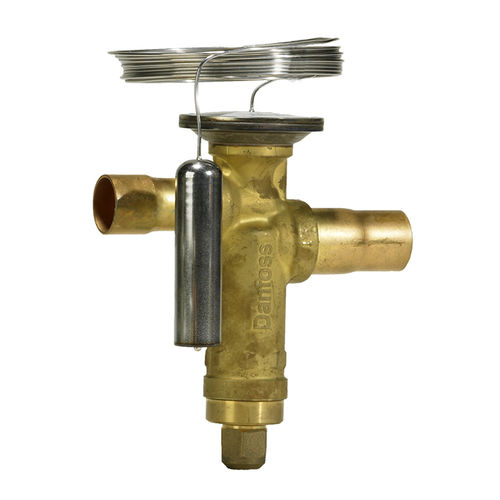 Thermostatisches Ventil / Dehnung - TGE  - DANFOSS Refrigeration & Air Conditioning - Edelstahl / für Klimaanlagen