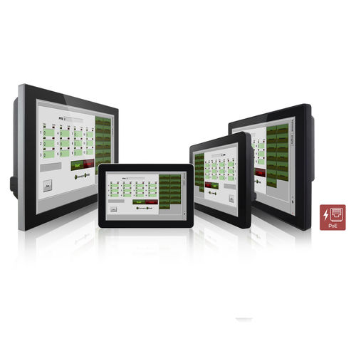 Monitor mit Touchscreen - W10L100-PCHx-PoE, R10L100-PCxx-PoE series - Winmate, Inc. - Industrie / für POS / Videoüberwachung