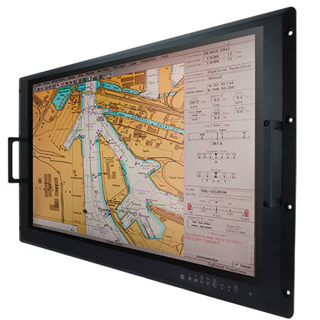 Monitor für Seewasseranwendungen - W32L100-MRA3FP - Winmate, Inc. - kapazitive Projektionstechnologie / Multitouchscreen / 32"