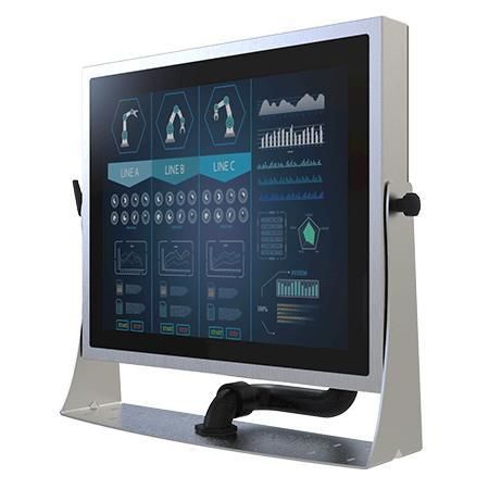 Monitor / kapazitive Projektionstechnologie - R19L100-SPM169-P1 - Winmate, Inc. - Multitouchscreen / Industrie / für Industriemaschinen