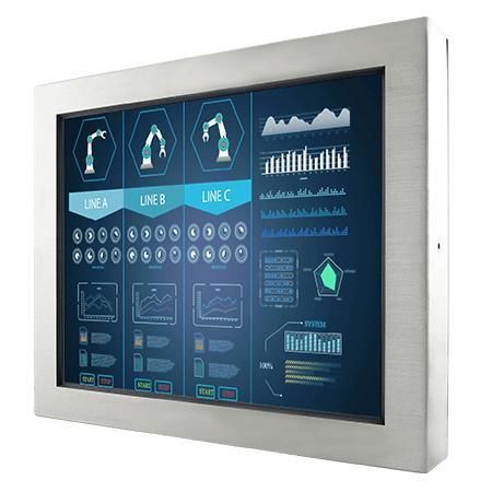 Monitor mit Touchscreen - R19L300-65M1 - Winmate, Inc. - mit resisitivem Touchscreen / für Industriemaschinen / für Anzeige