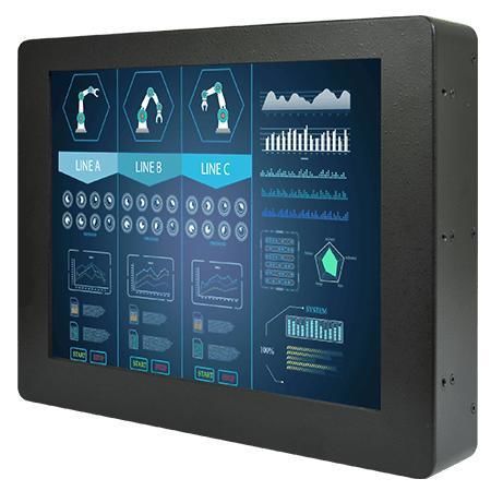 Monitor mit resisitivem Touchscreen - R12L600-RMM2WT - Winmate, Inc. - Industrie / für Anzeige / für HMI-Schnittstelle