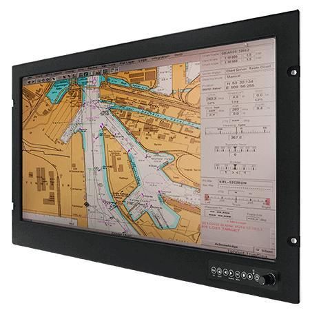 Monitor mit Touchscreen - W24L100-MRA1 - Winmate, Inc. - mit resisitivem Touchscreen / für Seewasseranwendungen / 24"