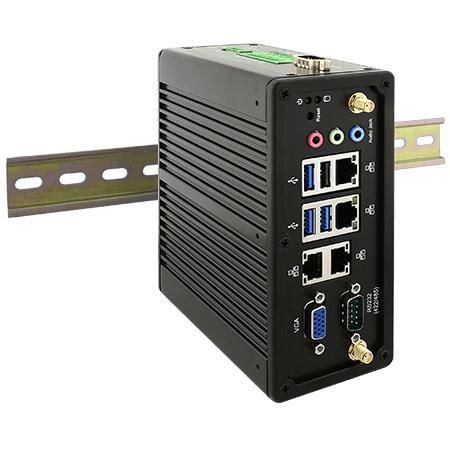 Box-PC - IBDRW100-EX-P - Winmate, Inc. - für DIN-Schiene / Intel® Atom x7-E3950 / Intel® Apollo Lake E3950