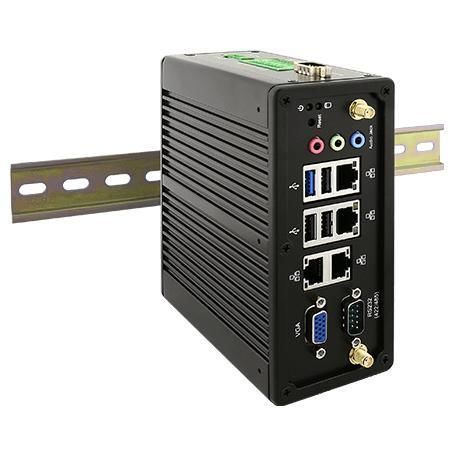 Box-PC - IBDRW100-EX - Winmate, Inc. - für DIN-Schiene / Intel® Celeron N2930 / RS-232