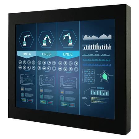Monitor mit Touchscreen - R15L100-CHA3 - Winmate, Inc. - mit resisitivem Touchscreen / kapazitive Projektionstechnologie / mit kapazitivem PCAP-Touchscreen