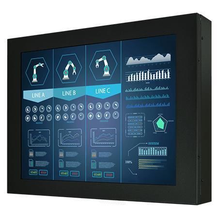 Monitor mit resisitivem Touchscreen - R15L100-CHC3HB - Winmate, Inc. - Industrie / Niederdruck / für HMI-Schnittstelle