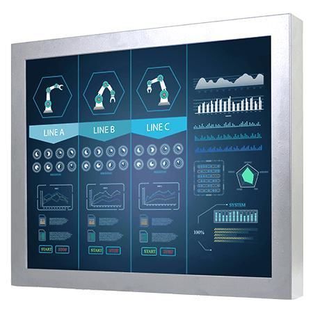 TFT-LCD-Monitor - R17L500-CHA1WT - Winmate, Inc. - mit resisitivem Touchscreen / Industrie / 17"