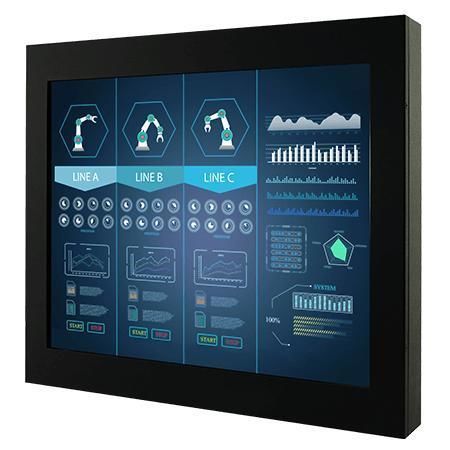 Monitor mit Touchscreen - R17L500-CHM1 - Winmate, Inc. - mit resisitivem Touchscreen / Industrie / 17"