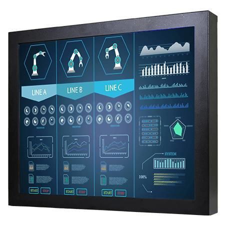 Monitor mit resisitivem Touchscreen - R19L300-CHM2TR - Winmate, Inc. - mit kapazitivem PCAP-Touchscreen / Industrie / für HMI-Schnittstelle