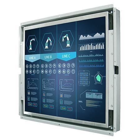 LCD-Monitor - S17L500-OFM1 - Winmate, Inc. - mit resisitivem Touchscreen / Industrie / für Anzeige