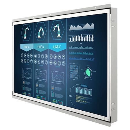 Monitor mit resisitivem Touchscreen - W22L100-OFA3 - Winmate, Inc. - für Industriemaschinen / für HMI-Schnittstelle / 21,5"