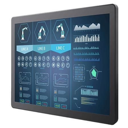 Multitouchscreen-Monitor - R19L100-GCM1 - Winmate, Inc. - mit kapazitivem PCAP-Touchscreen / für HMI-Schnittstelle / 19"