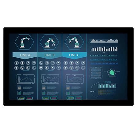 LCD-Monitor - W24L100-PTA2 - Winmate, Inc. - Multitouchscreen / kapazitive Projektionstechnologie / für Industrieanwendungen