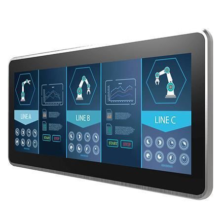 Monitor mit Multi-Touch-Screen - W15L100-PPB2 - Winmate, Inc. - kapazitive Projektionstechnologie / für Industriemaschinen / für HMI-Schnittstelle
