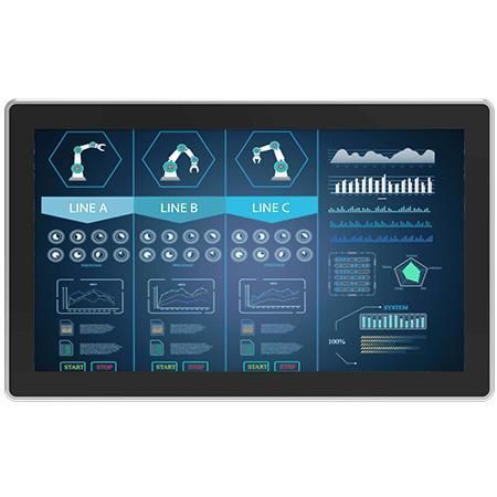 LCD-Monitor - W24L100-PPA2 - Winmate, Inc. - Multitouchscreen / kapazitive Projektionstechnologie / Industrie