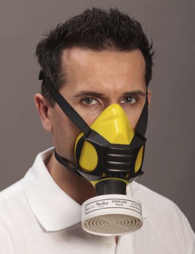 Halbgesichtsschutzmaske - Polimask ALFA/Silicone - EKASTU Safety - Einfilter / mit Schraubverbindung