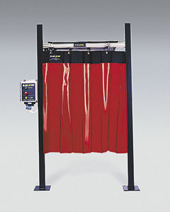 Stoff-Vorhang - SlideAir™ - Rite-Hite - zusammenklappbar / Schiebe