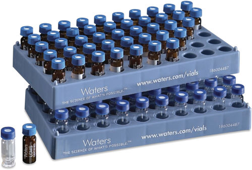 Zylindrisches Fläschchen - Waters - Glas / für Proben