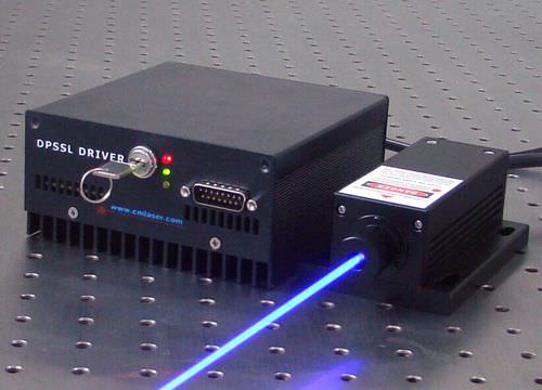 Laser mit kontinuierlicher Welle - MDL-III-445 - Changchun New Industries Optoelectronics Tech.Co., - Festkörper / blau / kompakt