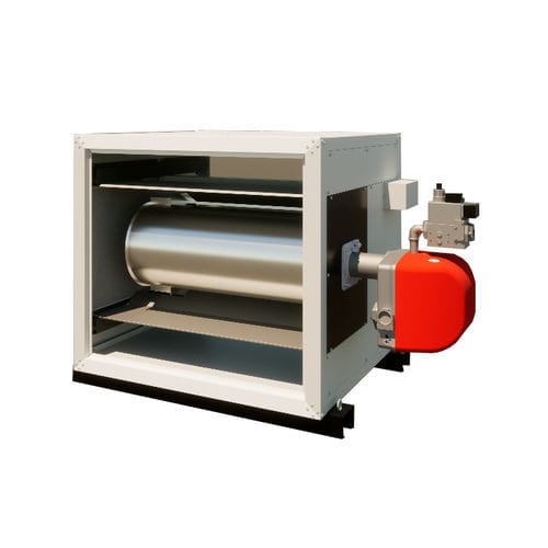Stationärer Heißluftgenerator - TEC series - MET MANN - Gas / Diesel / mit Abzug