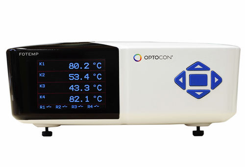 Glasfaser-Thermometer - FOTEMP1-4 - Optocon AG - digital / Tischgerät / Industrie