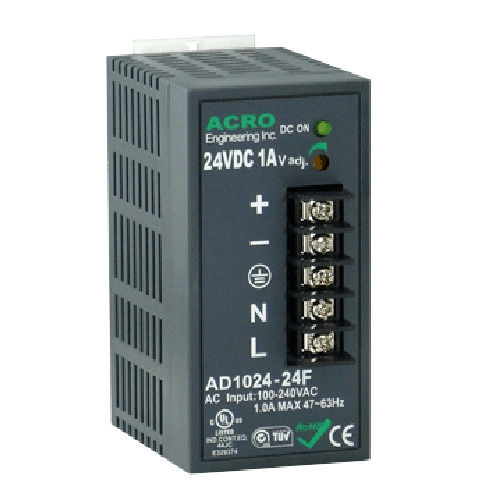 AC/DC-Netzteil - AD1024F series - Acro Engineering inc. - mit mehreren Ausgängen / für DIN-Schiene / kompakt