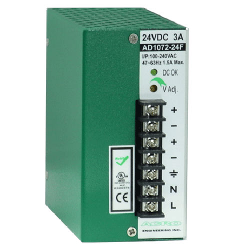 Redundante Stromversorgung - AD1072FR series - Acro Engineering inc. - für DIN-Schiene / AC/DC / mit mehreren Ausgängen