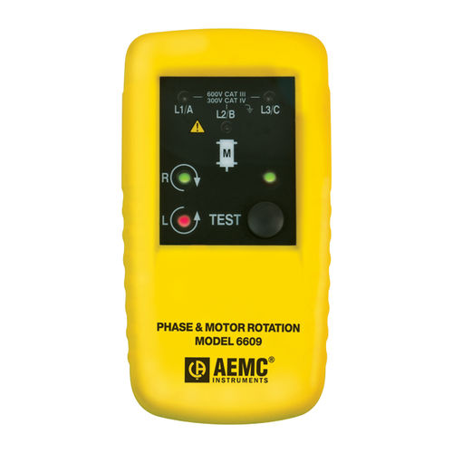 Leistungsanzeiger - 6609 - AEMC Instruments - Drehfeldrichtung / LED / Handgerät