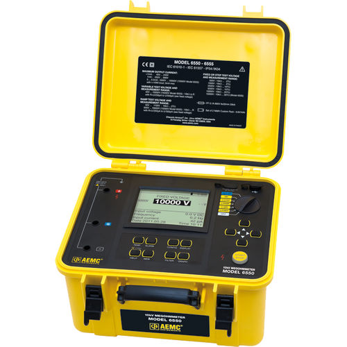 Isolationstester - 6550  - AEMC Instruments - Isolierwiderstand / für Elektroinstallation / tragbar