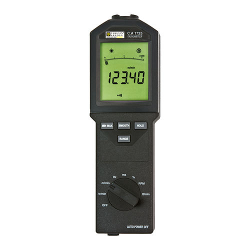 Kontakt-Tachometer - C.A 1725 - AEMC Instruments - optisch / photoelektrisch / Infrarot