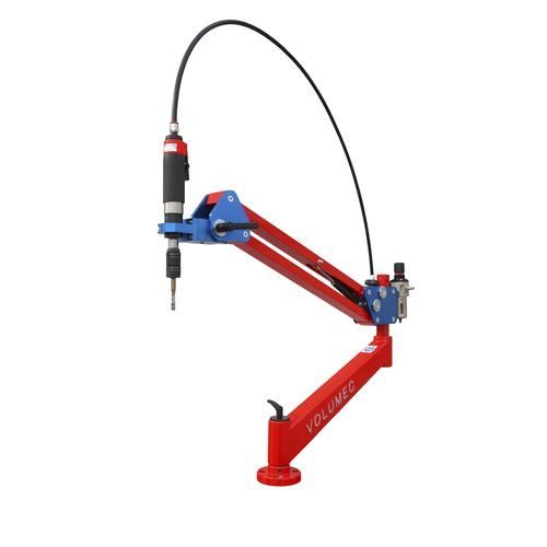 Gelenkarm-Gewindeschneidmaschine - ET350 - VOLUMEC® & EASYARM - pneumatisch / mit verstellbarem Tisch / kompakt