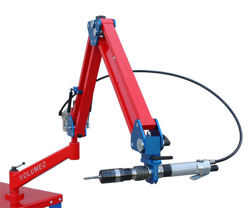Gelenkarm-Gewindeschneidmaschine - VT600 - VOLUMEC® & EASYARM - pneumatisch / mit verstellbarem Tisch / kompakt