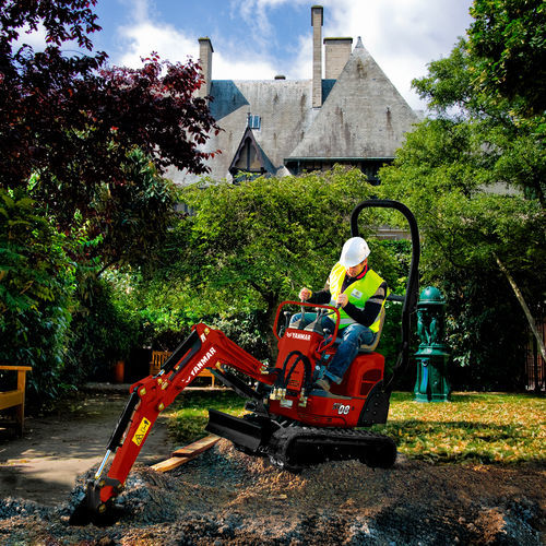 Mikrobagger - SV08-1C - YANMAR COMPACT EQUIPMENT EMEA S.A.S. - auf Raupen / Tier 2 / für Baustellen