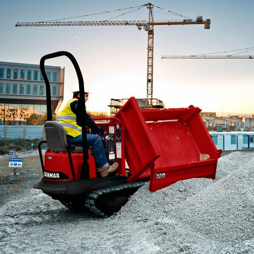 Minidumper auf Raupen - C12R-C - YANMAR COMPACT EQUIPMENT EMEA S.A.S. - Diesel / mit Frontentladung / Fronthochkipper
