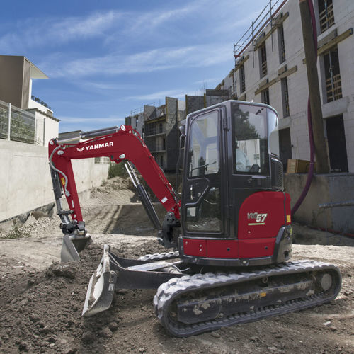 Minibagger - ViO57-6B - YANMAR COMPACT EQUIPMENT EMEA S.A.S. - auf Raupen / Diesel / für Baustellen
