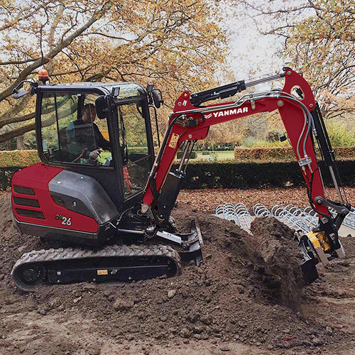 Minibagger - SV26 - YANMAR COMPACT EQUIPMENT EMEA S.A.S. - auf Raupen / Tier 3 / für Baustellen