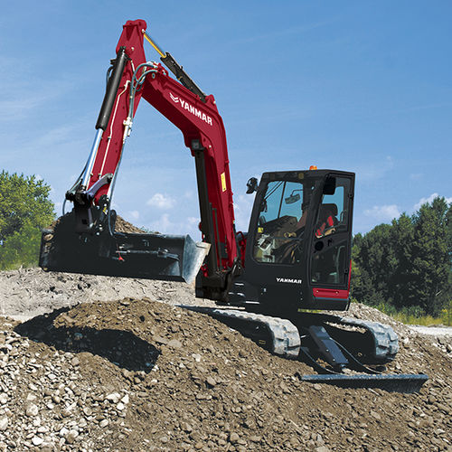 Bagger / mittlere Größe - ViO80-1 - YANMAR COMPACT EQUIPMENT EMEA S.A.S. - auf Raupen / Tier 4 Interim / für Baustellen