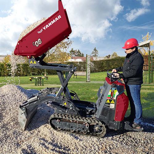 Minidumper auf Raupen - C08 Hi Tip - YANMAR COMPACT EQUIPMENT EMEA S.A.S. - Diesel / mit Frontentladung / Fronthochkipper