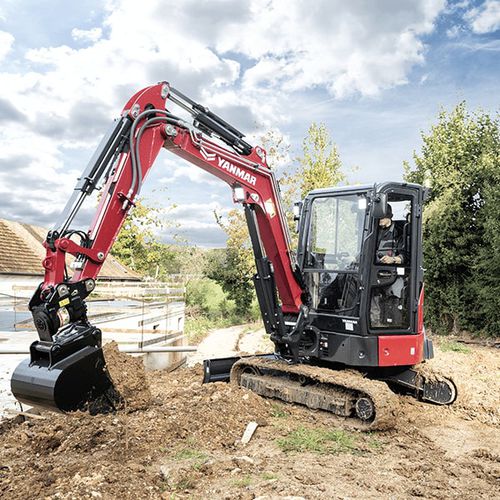 Minibagger - ViO38-7 - YANMAR COMPACT EQUIPMENT EMEA S.A.S. - auf Raupen / Diesel / kompakt