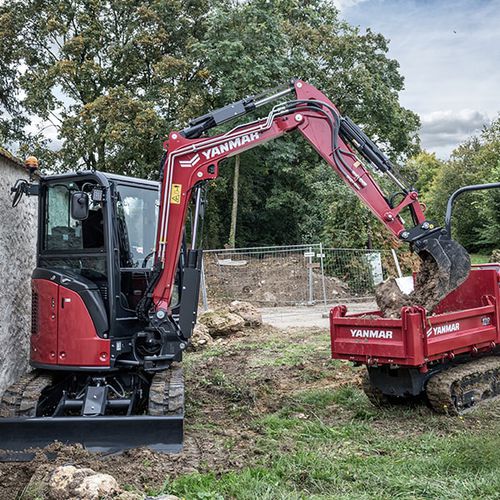Minibagger - ViO33-7 - YANMAR COMPACT EQUIPMENT EMEA S.A.S. - auf Raupen / Diesel / kompakt