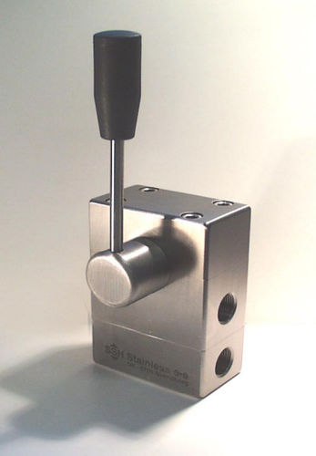Hydraulik-Wegeventil / 2/2-Wege - NRV 2/2 - SSH Stainless - mit Ventil / mit Hebel / kompakt