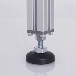 Maschinenfuß - 5.2x series - Modular Assembly Technology - Stahl / Nivellier
